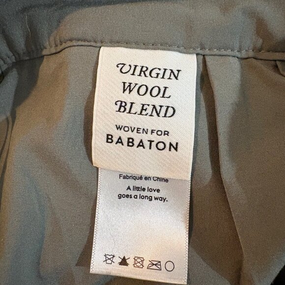 Aritzia Babaton Cohen cropped wool blend pant in grey tweed - Picture 8 of 9